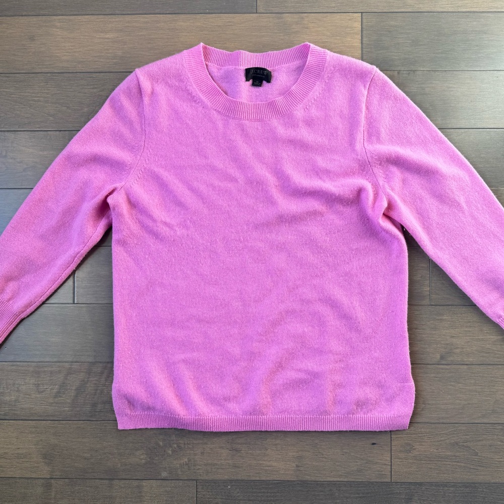 J Crew Cashmere classic-fit crewneck sweater